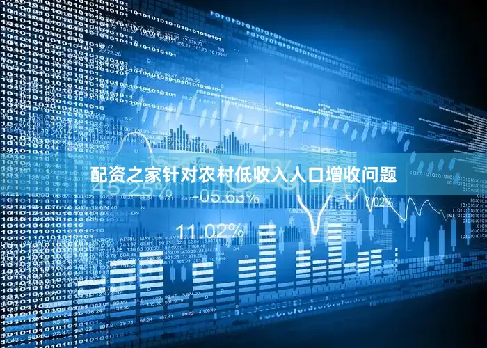 配资之家针对农村低收入人口增收问题