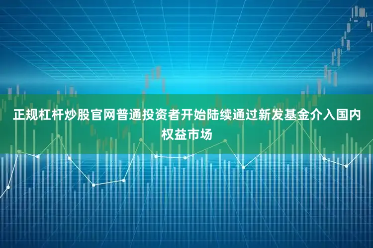 正规杠杆炒股官网普通投资者开始陆续通过新发基金介入国内权益市场
